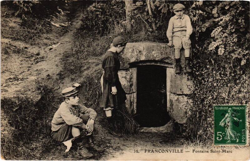Carte postale ancienne Franconville Fontaine Saint-Marc France à Franconville