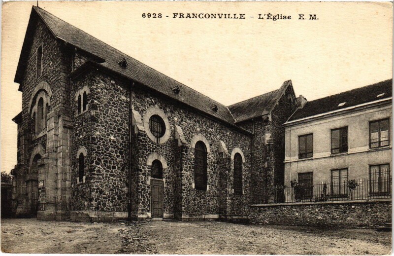 Carte postale ancienne Franconville L'Eglise France à Franconville