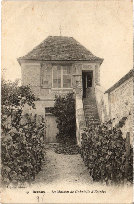 Carte postale ancienne Bezons La Maison de Gabrielle d'Estrees France à Bezons