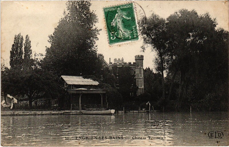 Carte postale ancienne Enghien les Bains Chateau Ecossais France à Enghien-les-Bains
