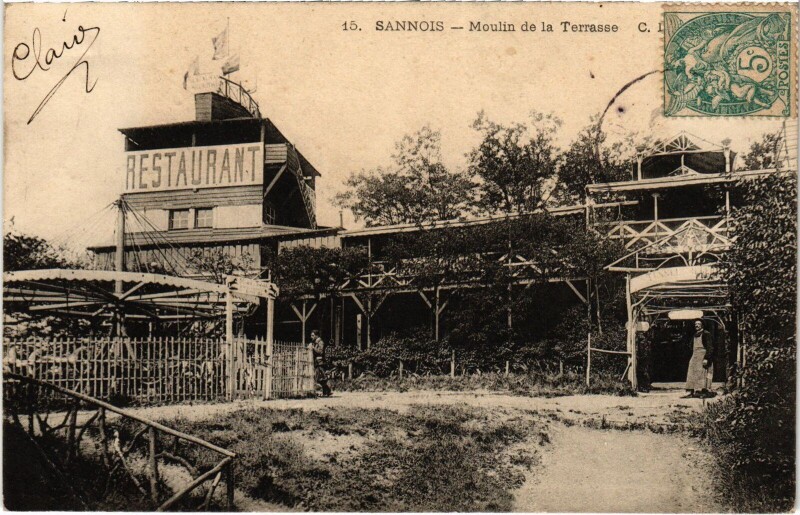 Carte postale ancienne Sannois Moulin de la Terrasse France à Sannois
