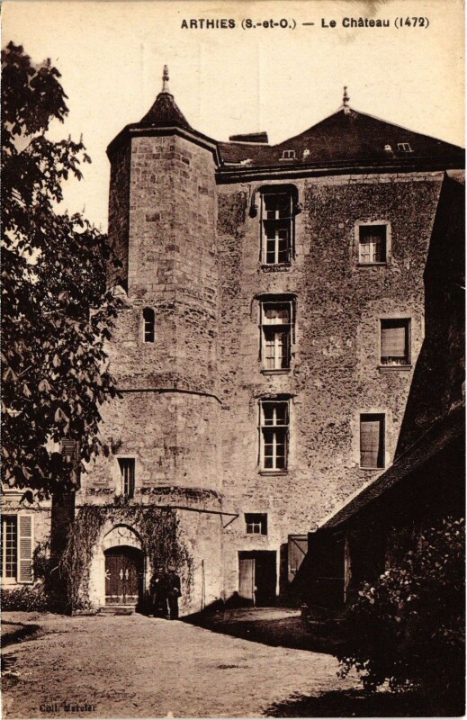 Carte postale ancienne Arthies Le Chateau France à Arthies