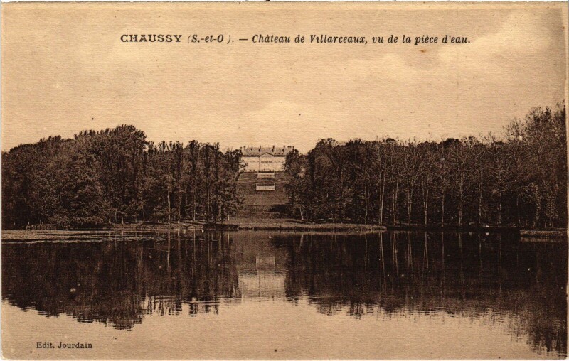 Carte postale ancienne Chaussy Chateau de Villarceaux France à Chaussy