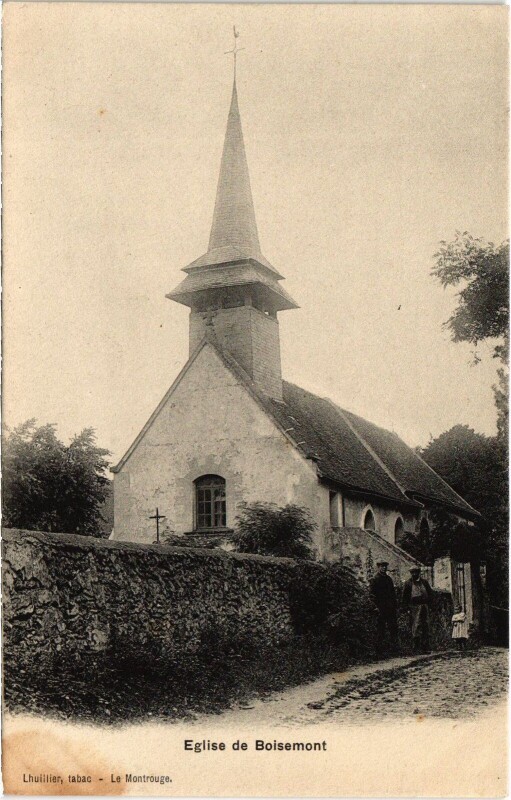 Carte postale ancienne Boisemont Eglise France à Boisemont