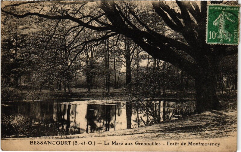 Carte postale ancienne Bessancourt La Mare aux Grenouilles France à Bessancourt