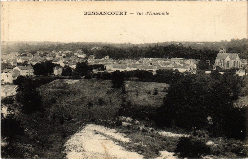 Carte postale ancienne Bessancourt Vue d'Ensemble France à Bessancourt