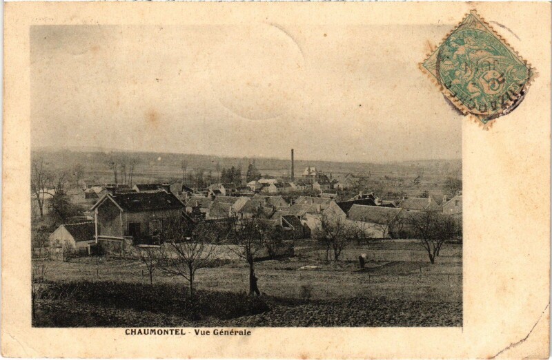 Carte postale ancienne Chaumontel Vue Generale France à Chaumontel