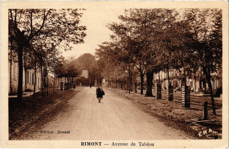 Carte postale ancienne Rimont Avenue de Tabéon à Rimont