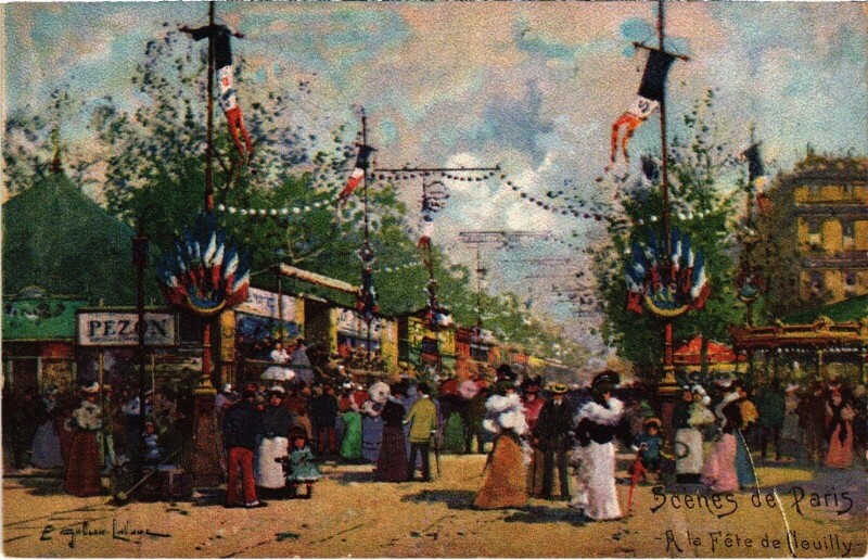 Carte postale ancienne Scenes de Paris Fete de reuilly