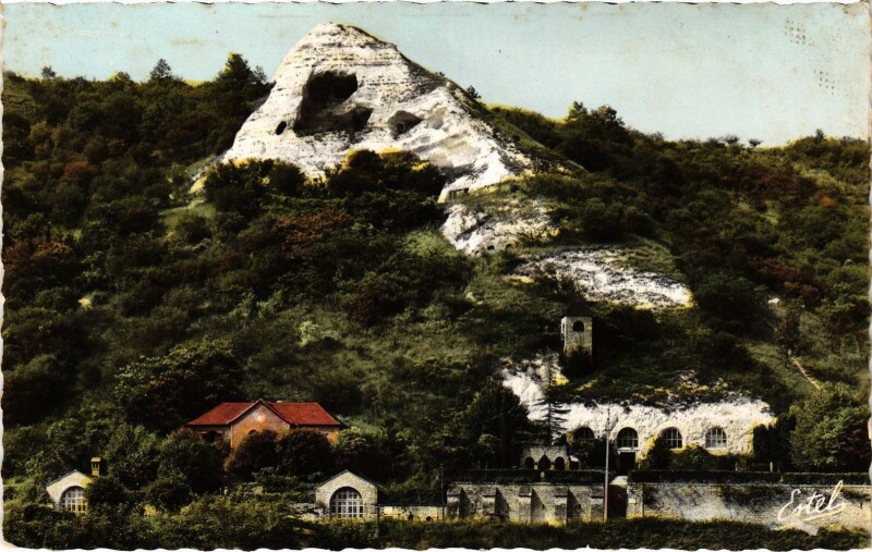Carte postale ancienne La Roche-Guyon La Roche du Colombier France à La Roche-Guyon