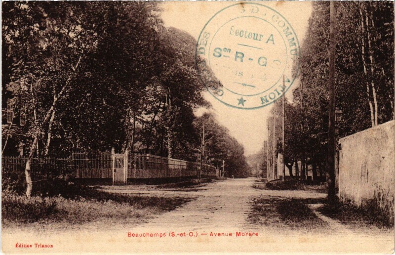 Carte postale ancienne Beauchamps Avenue Morere France à Beauchamp