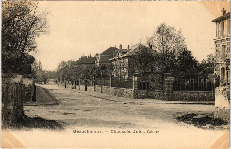 Carte postale ancienne Beauchamps Chaussee Jules Cesar France à Beauchamp