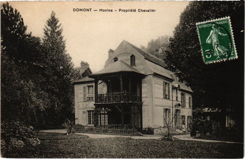 Carte postale ancienne Domont Manine, Propriete Chevalier France à Domont
