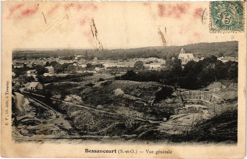 Carte postale ancienne Bessancourt Vue Generale France à Bessancourt