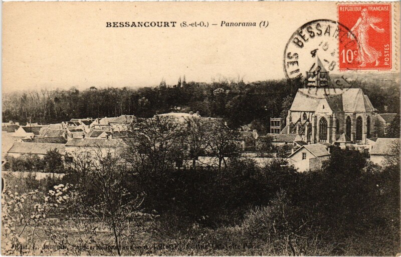 Carte postale ancienne Bessancourt Panorama France à Bessancourt