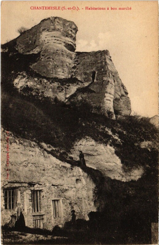 Carte postale ancienne Haute-Isle Habitations a bon marche France à Haute-Isle
