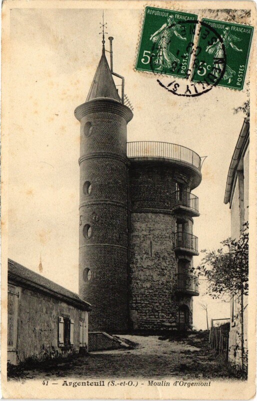 Carte postale ancienne Argenteuil Moulin d'Orgemont France à Argenteuil