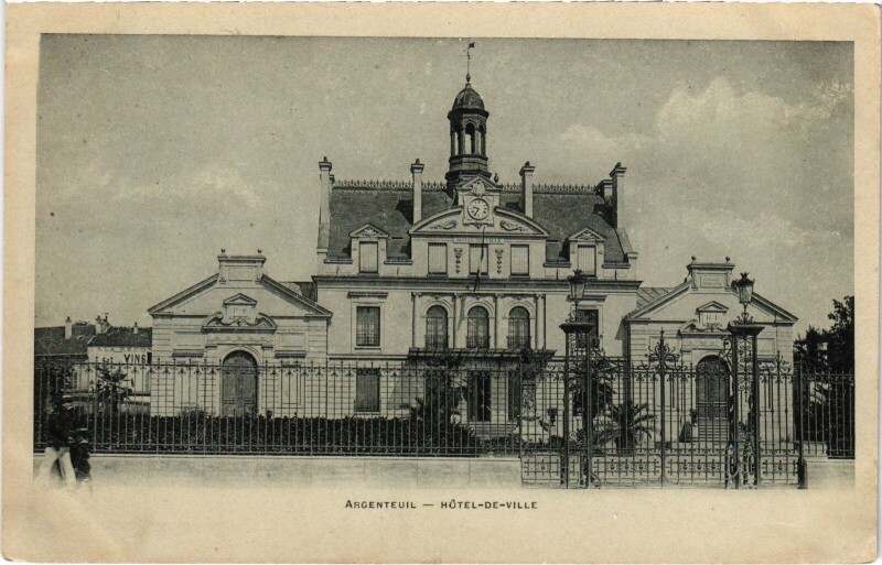 Carte postale ancienne Argenteuil Hotel de Ville France à Argenteuil