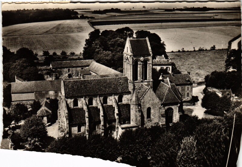 Carte postale ancienne Auvers sur Oise L'Eglise France à Auvers-sur-Oise