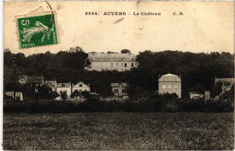 Carte postale ancienne Auvers sur Oise Le Chateau France à Auvers-sur-Oise