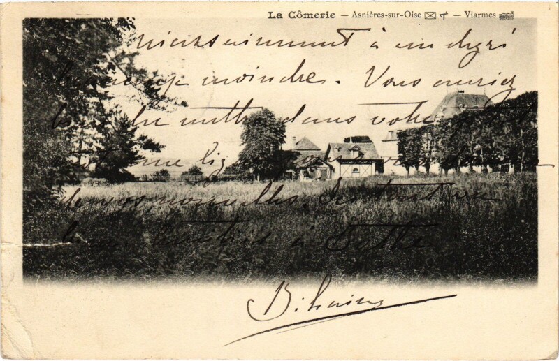 Carte postale ancienne Asnieres s Oise La Comerie France