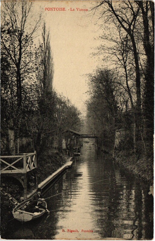 Carte postale ancienne Pontoise La Viosne France à Pontoise
