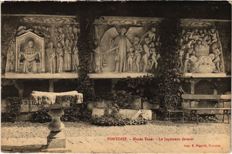 Carte postale ancienne Pontoise Musee Tavet France à Pontoise
