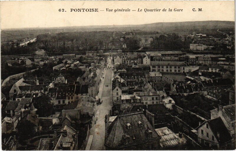 Carte postale ancienne Pontoise Vue Generale France à Pontoise