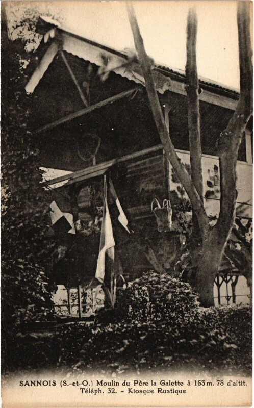 Carte postale ancienne Sannois Moulin du Pere la Galette France à Sannois