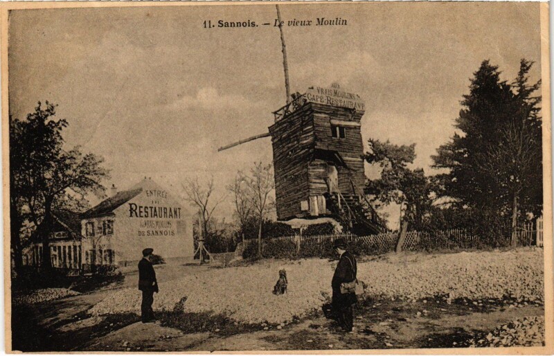 Carte postale ancienne Sannois Le Vieux Moulin France à Sannois