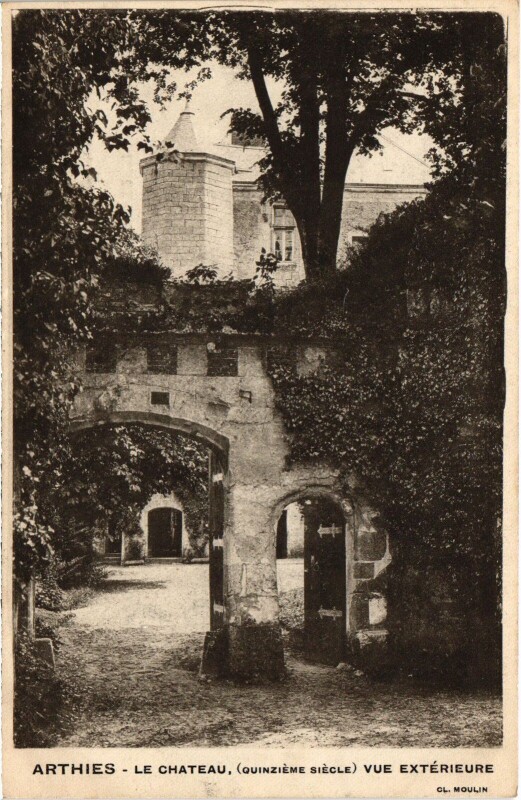 Carte postale ancienne Arthies Le Chateau France à Arthies