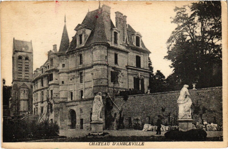 Carte postale ancienne Ambleville Le Chateau France à Ambleville