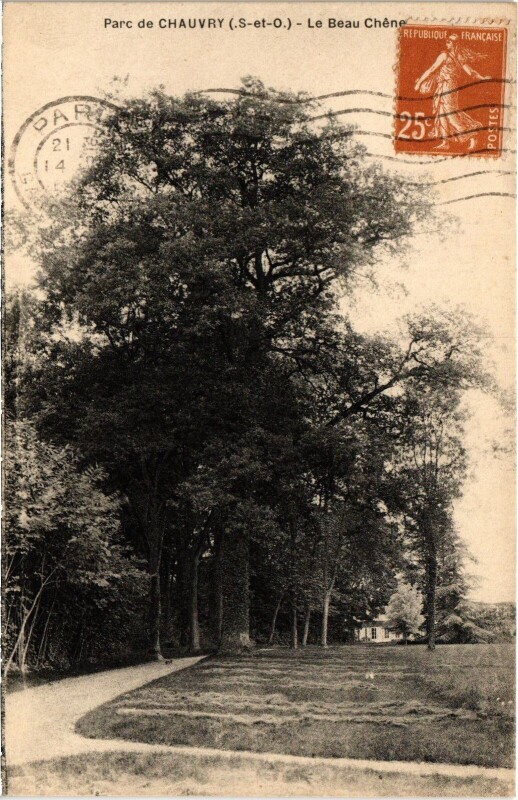 Carte postale ancienne Chauvry Le Beau Chene France à Chauvry