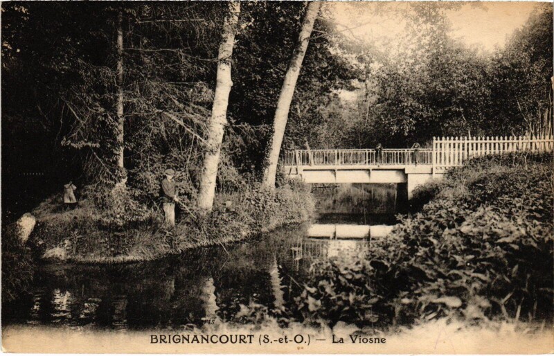 Carte postale ancienne Brignancourt La Viosne France à Brignancourt