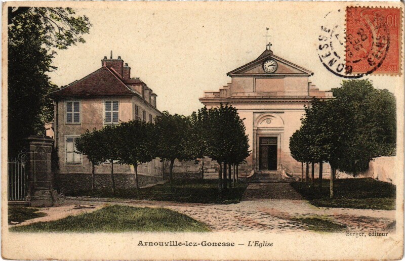 Carte postale ancienne Arnouville les Gonesse L'Eglise France à Arnouville