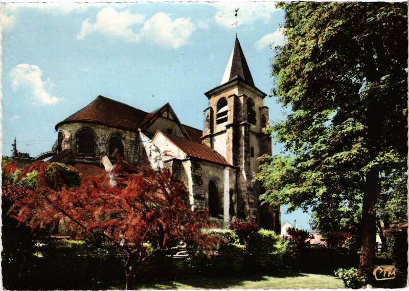 Carte postale ancienne Domont L'Eglise France à Domont