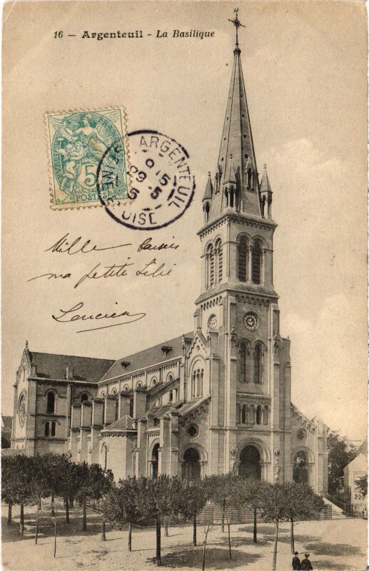 Carte postale ancienne Argenteuil La Basilique France à Argenteuil