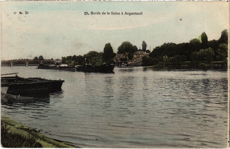Carte postale ancienne Argenteuil Bords de la Seine France à Argenteuil