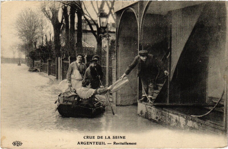 Carte postale ancienne Argenteuil Ravitaillement France à Argenteuil