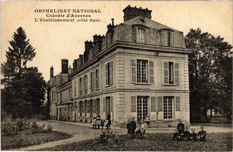 Carte postale ancienne Avernes L'Etablissement France à Avernes