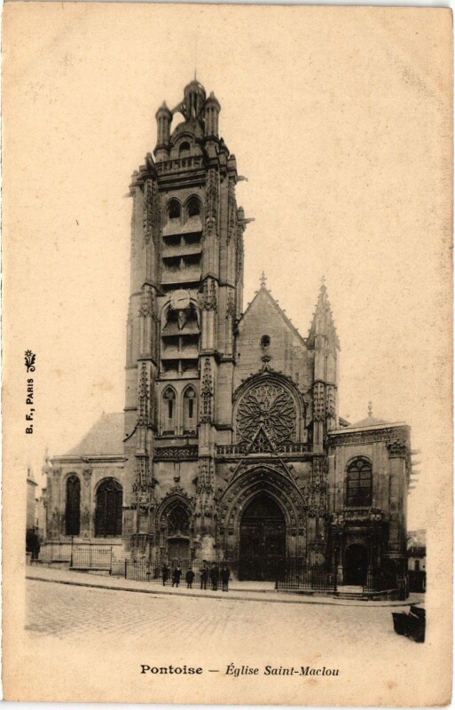 Carte postale ancienne Pontoise Eglise Saint-Maclou France à Pontoise