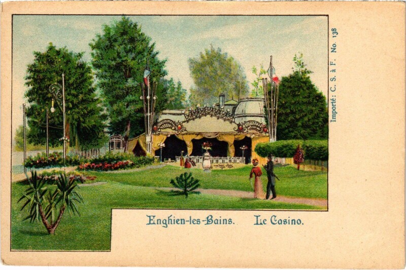Carte postale ancienne Enghien les Bains Le Casino France à Enghien-les-Bains