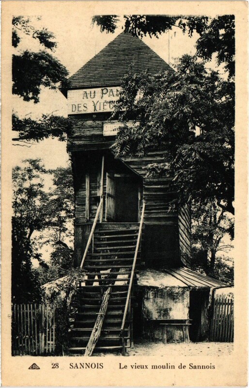 Carte postale ancienne Sannois Le vieux moulin France à Sannois