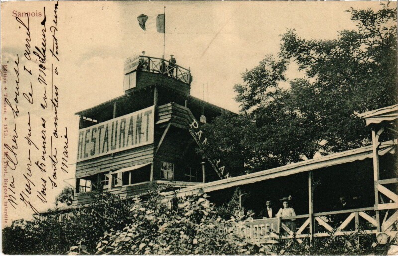 Carte postale ancienne Sannois Restaurant France à Sannois