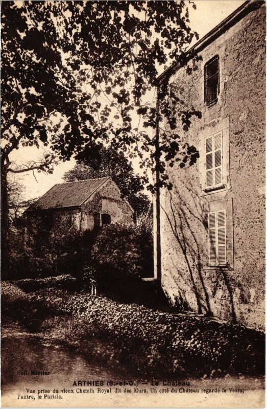 Carte postale ancienne Arthies Le Chateau France à Arthies