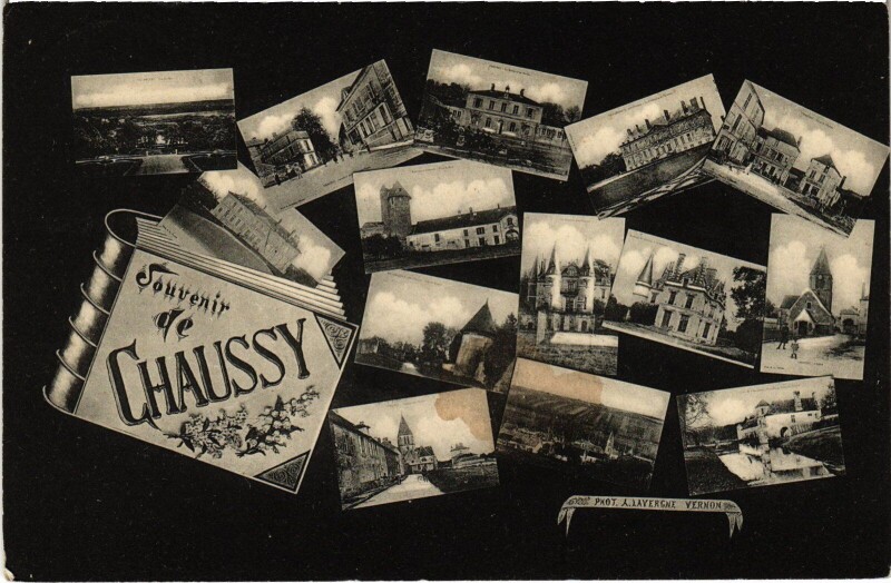 Carte postale ancienne Souvenir de Chaussy France à Chaussy