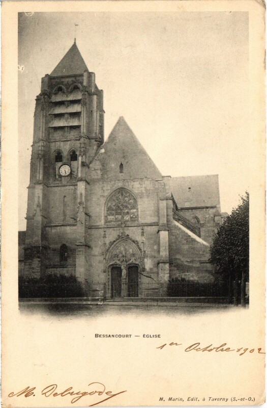 Carte postale ancienne Bessancourt Eglise France à Bessancourt