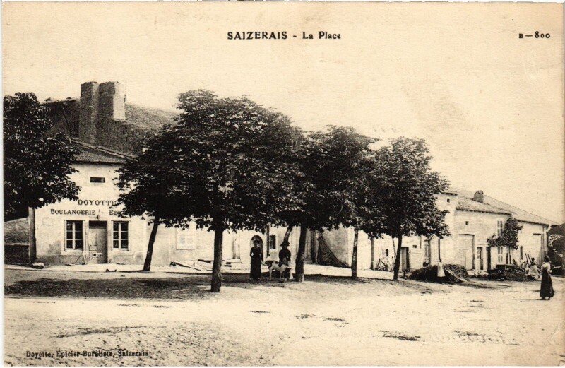 Carte postale ancienne Saizerais La Place à Saizerais