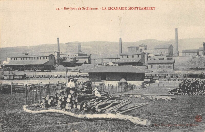Carte postale ancienne La Ricamarie Montrambert à La Ricamarie