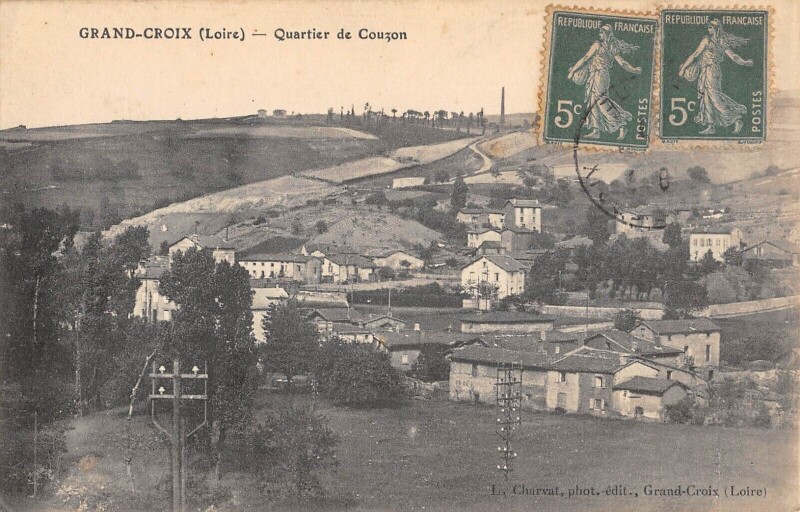 Carte postale ancienne Grand Croix Quartier Du Couzon